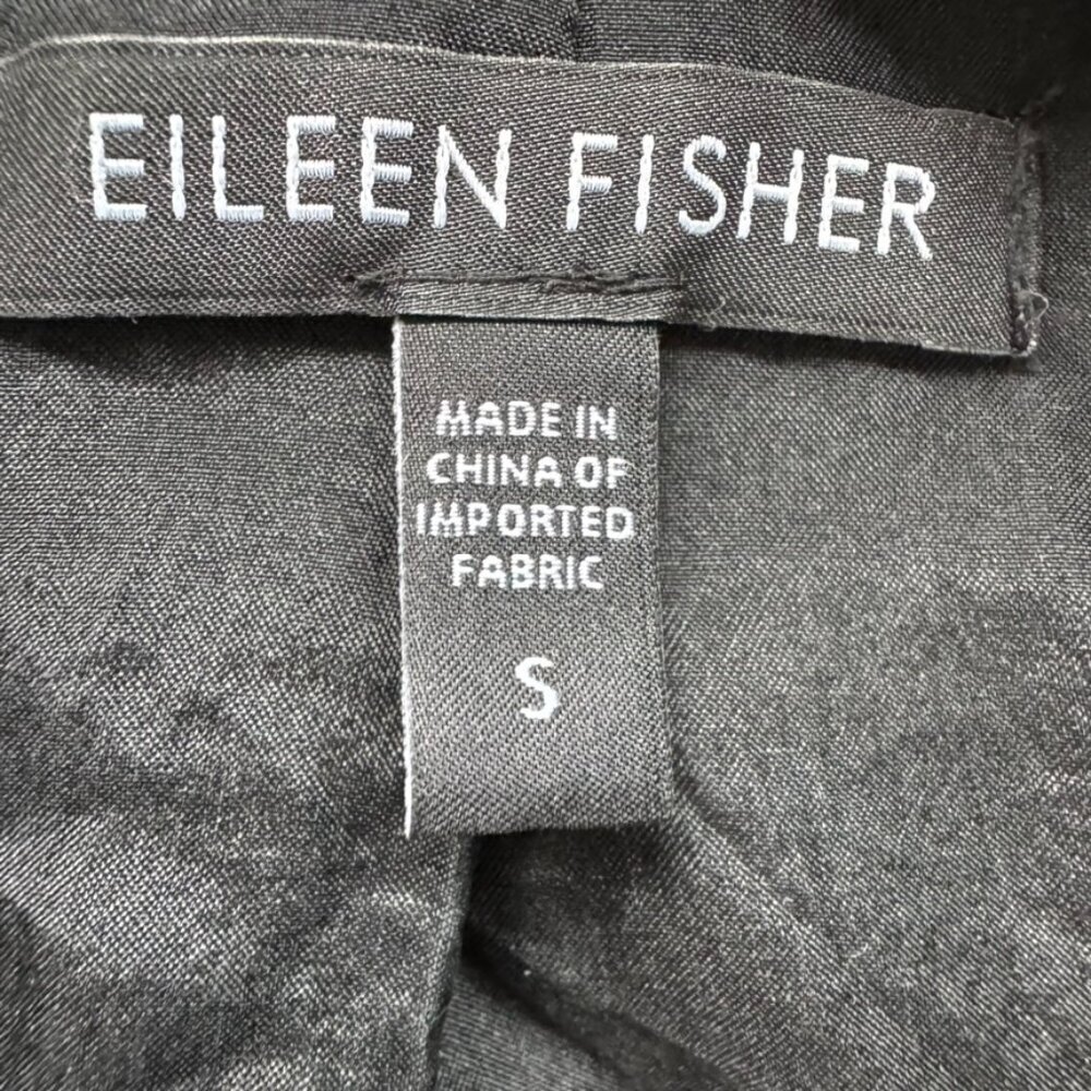 Eileen Fisher Eclipse Jacquard Silk Jacket Women's Size Small Artsy Lagenlook - Picture 9 of 12